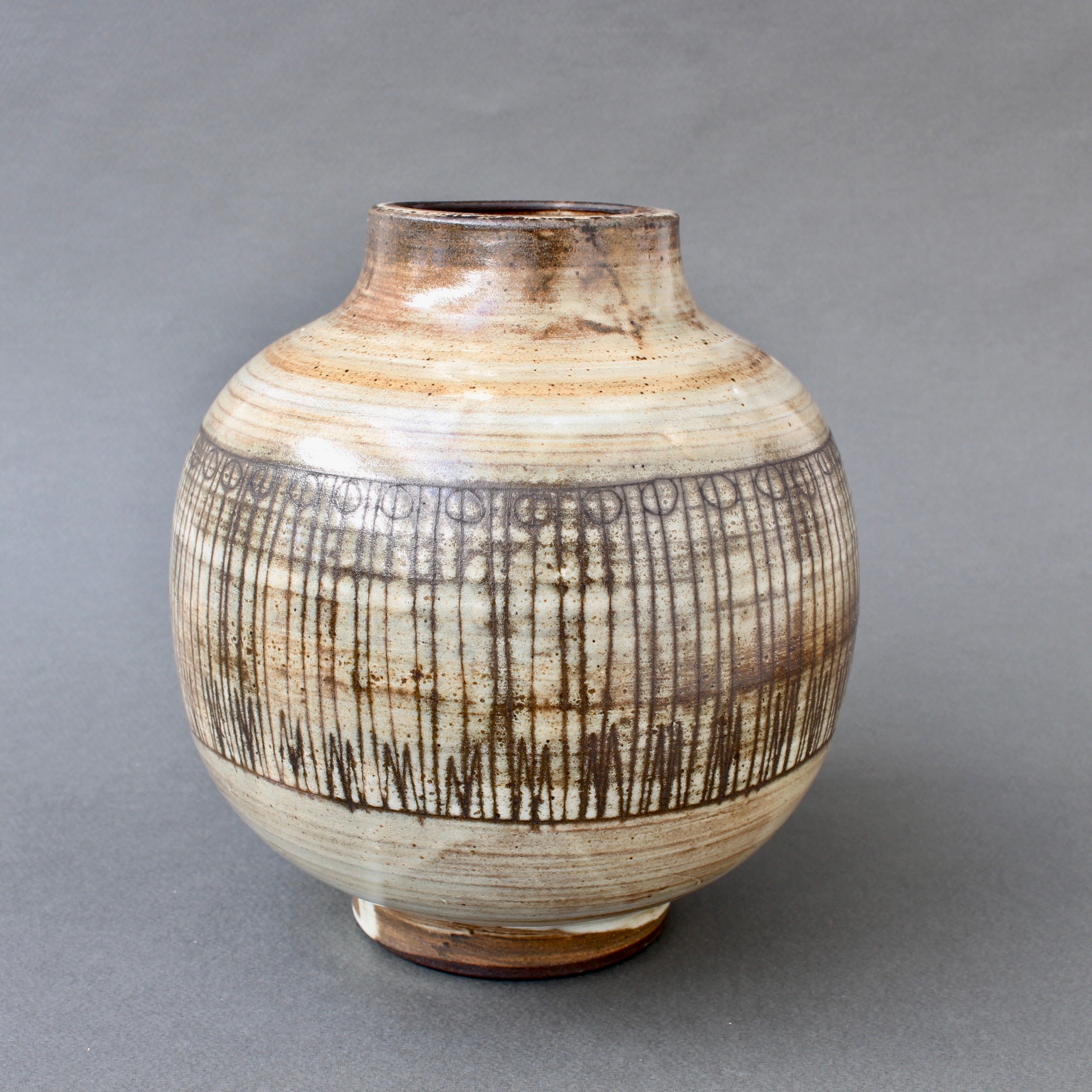 Mid-Century Ceramic Vase by Jacques Pouchain / Atelier Dieulefit (circ ...