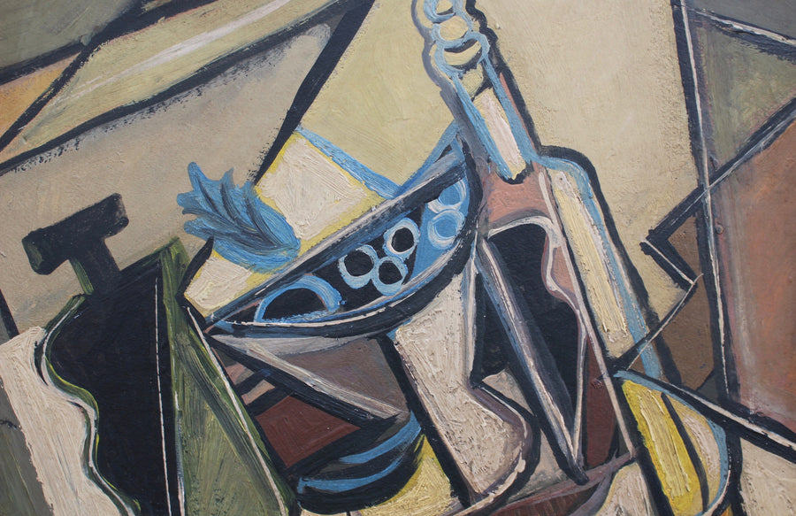 'Cubist Still Life' by J.G. (circa 1940s - 1960s)