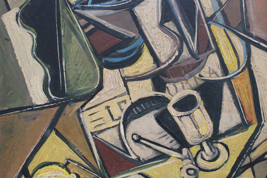'Cubist Still Life' by J.G. (circa 1940s - 1960s)