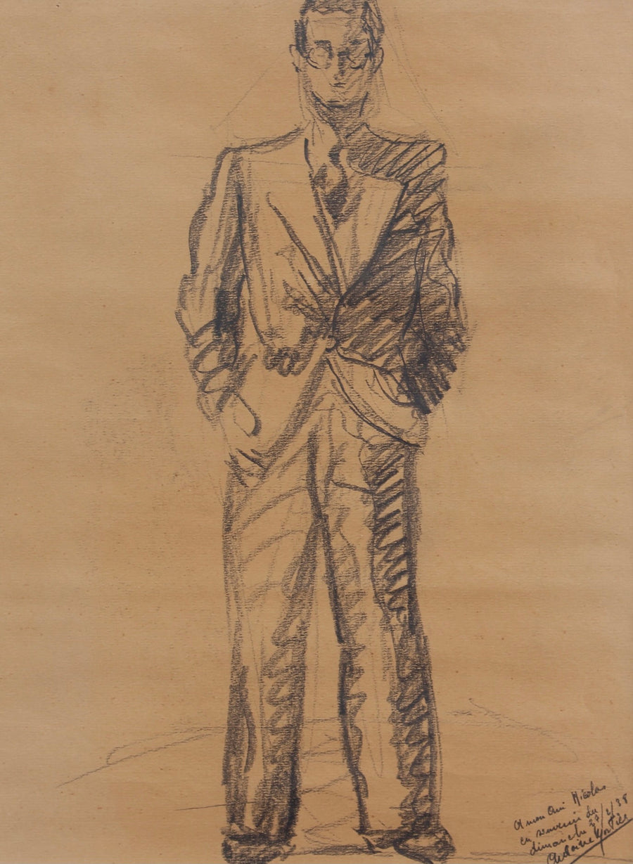 'Portrait of a Standing Man' by Antoine Mortier (1938)