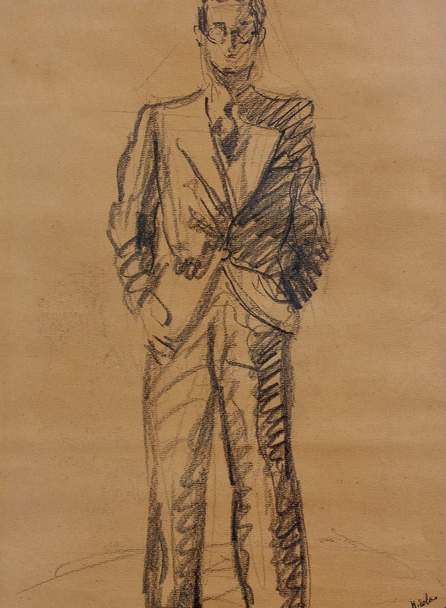 'Portrait of a Standing Man' by Antoine Mortier (1938)