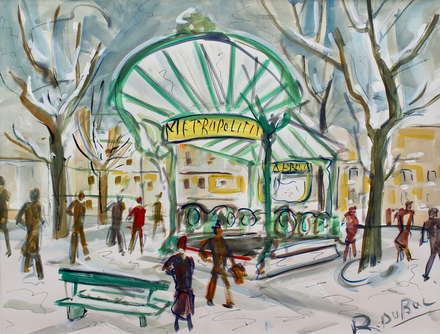 'Paris Metro Station Les Abesses Montmartre' by Roland Dubuc (circa 1960s)