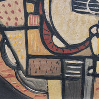 'Still Life with Guitar and Wine Glass' by J.G. (circa 1940s - 1960s)