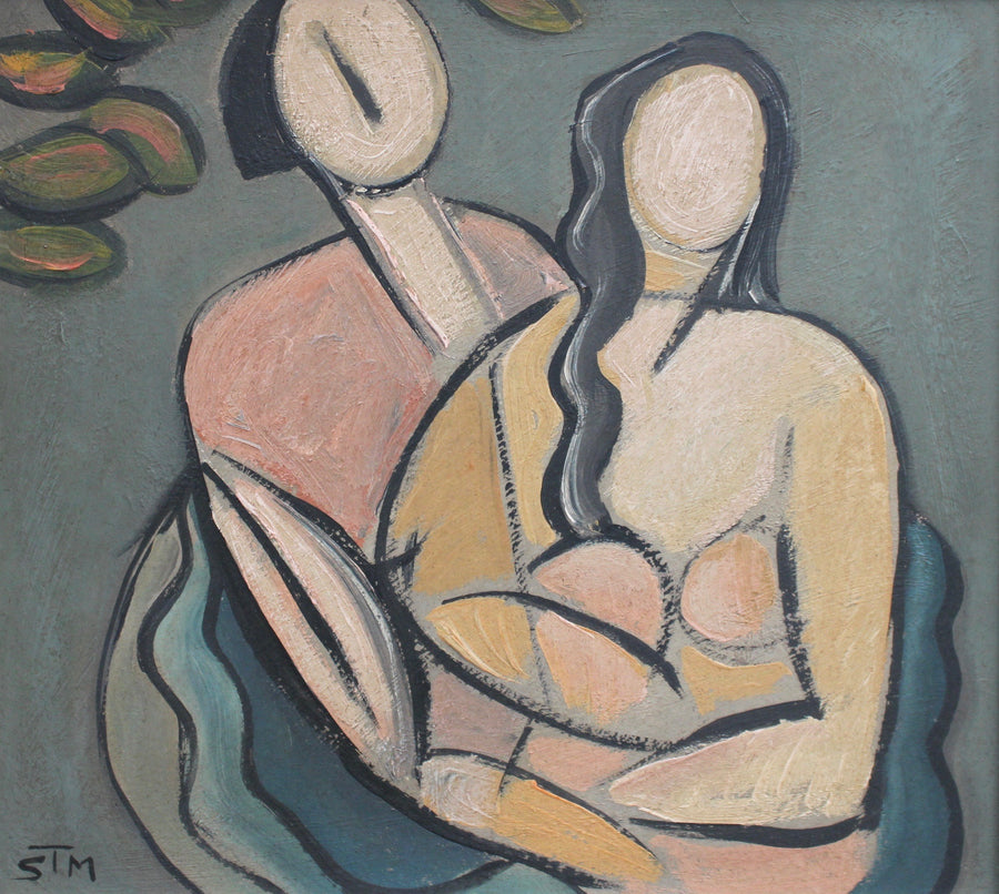 'Portrait of Natural Man and Woman' by STM (circa 1940s - 1960s)