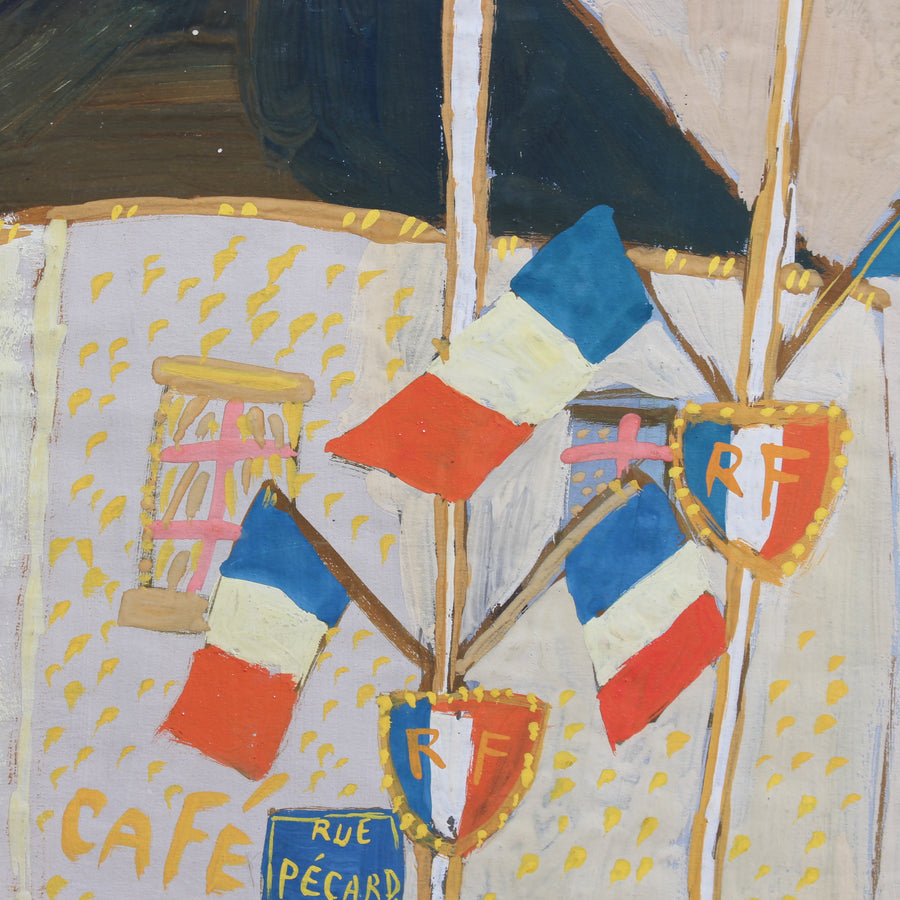 'Café de la Place' by Raymond Debiève (circa 1970s)