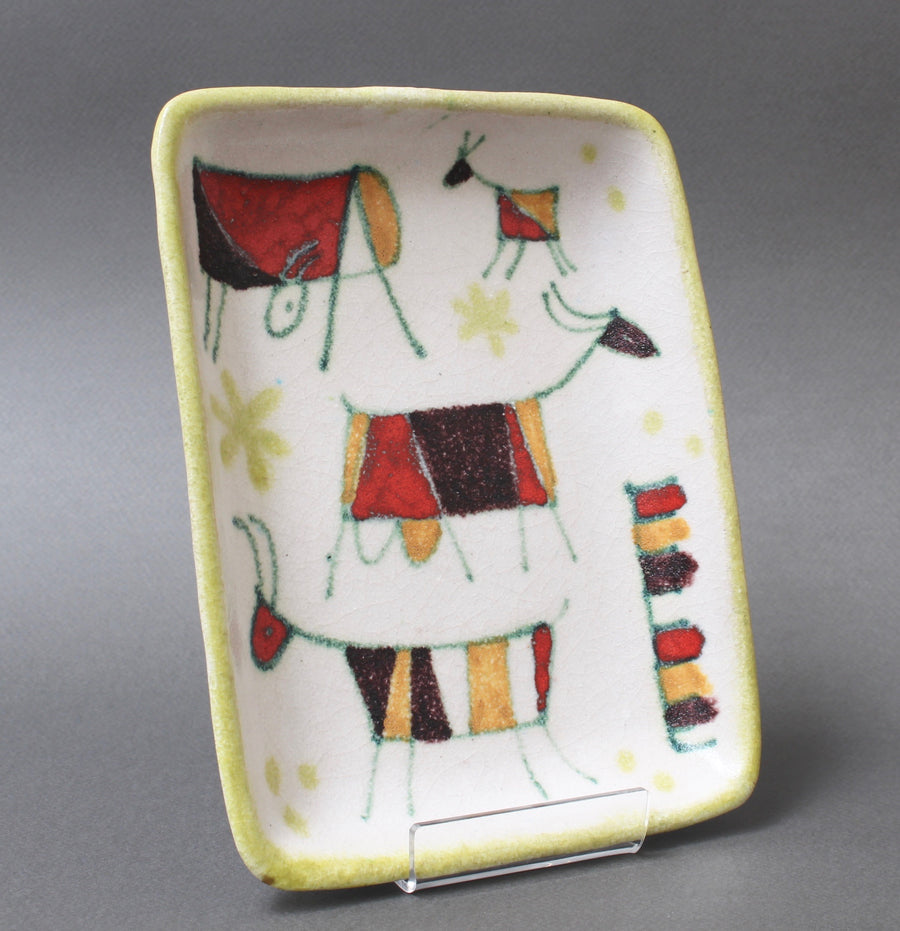 Decorative Italian Ceramic Tray / Dish by Guido Gambone (circa 1950s)