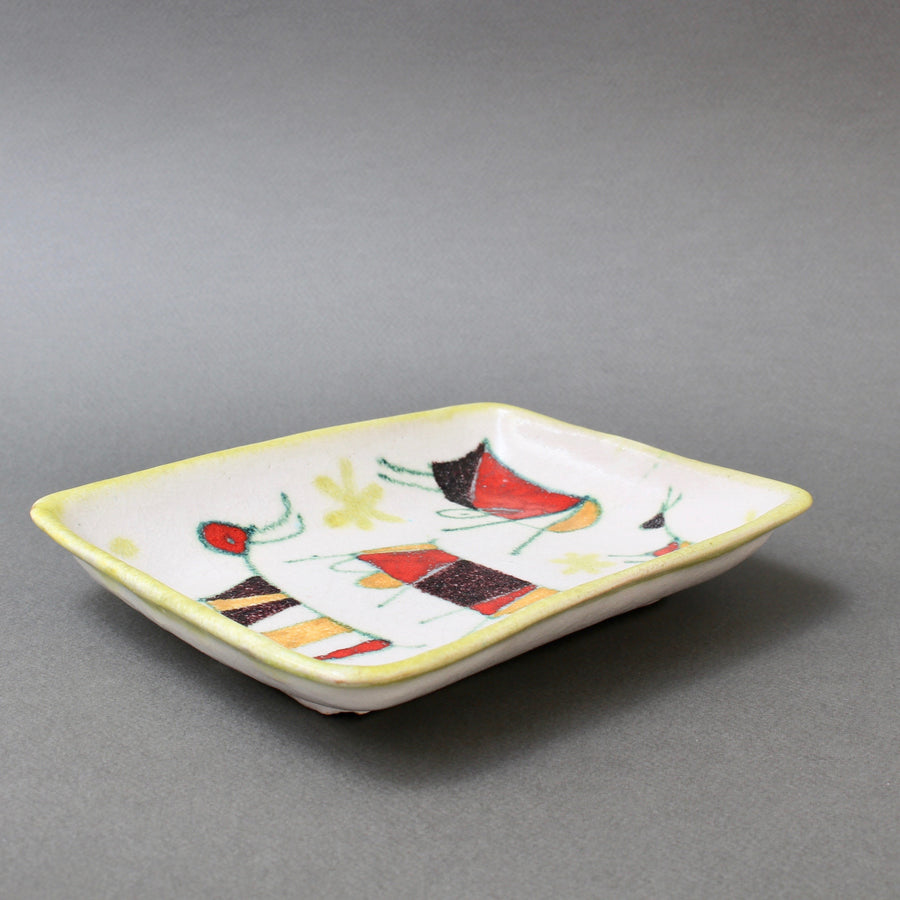 Decorative Italian Ceramic Tray / Dish by Guido Gambone (circa 1950s)