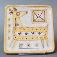 Decorative Italian Vide-Poche / Tray by Guido Gambone (circa 1950s)
