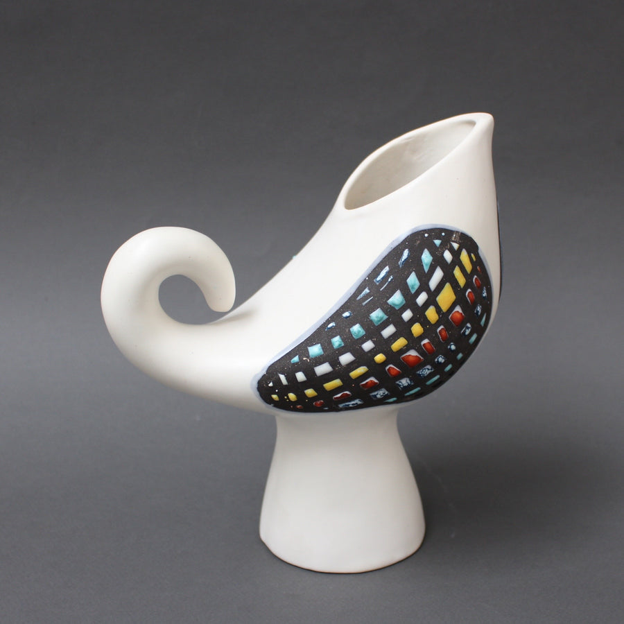 Bird Form (Coq) Ceramic Pitcher by Roger Capron (1950s)