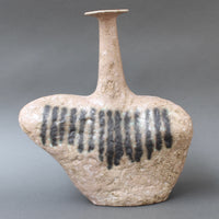 Italian Ceramic Bottle-Shaped Vase by Bruno Gambone (circa 1980s)