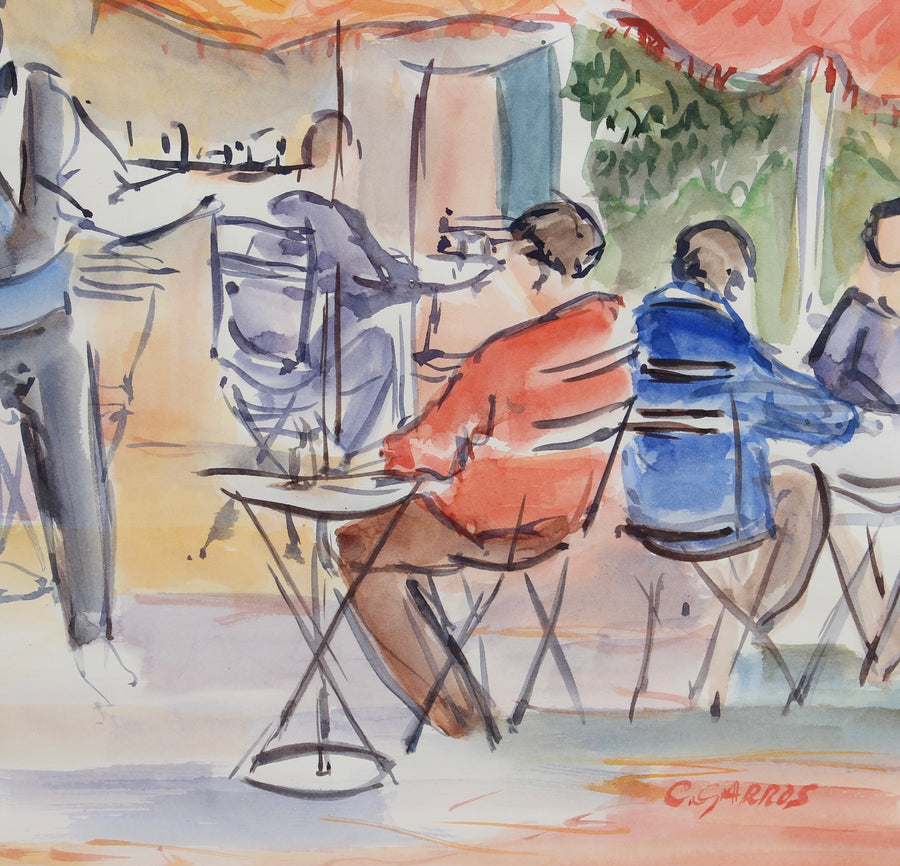 'Le Café' by Catherine Garros (circa 1990s)