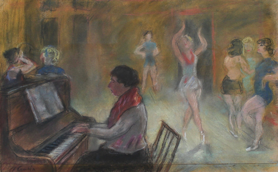 'The Cabaret Rehearsal' by Charles Camoin (circa 1920s - 1930s)