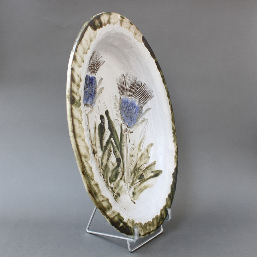 French Vintage Decorative Platter by Albert Thiry (circa 1970s)