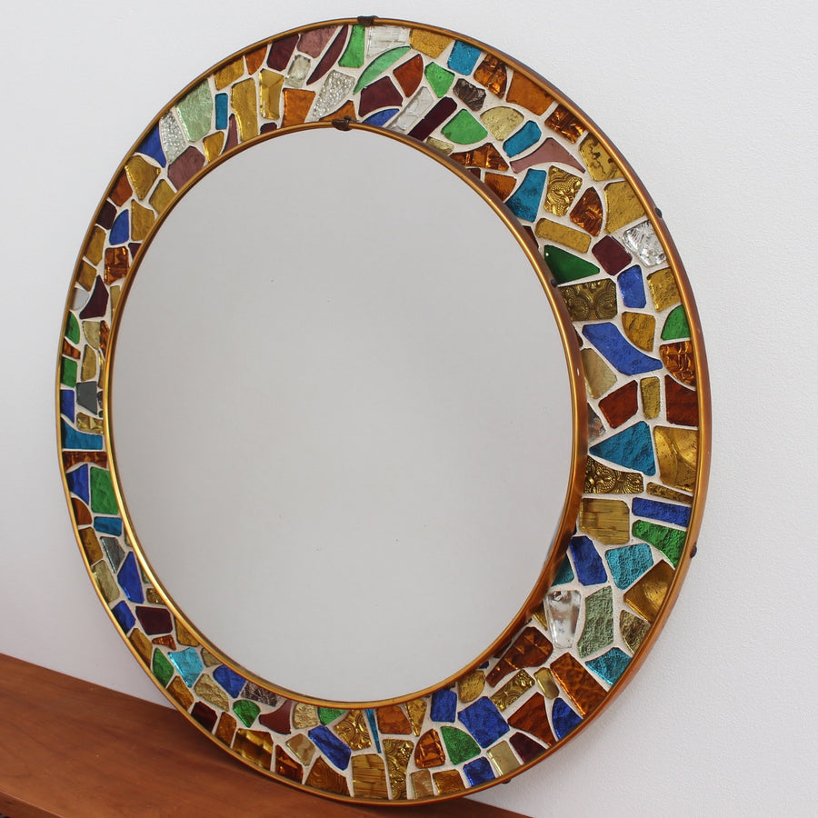 Mid-Century Spanish Mosaic Mirror (Circa 1960s)