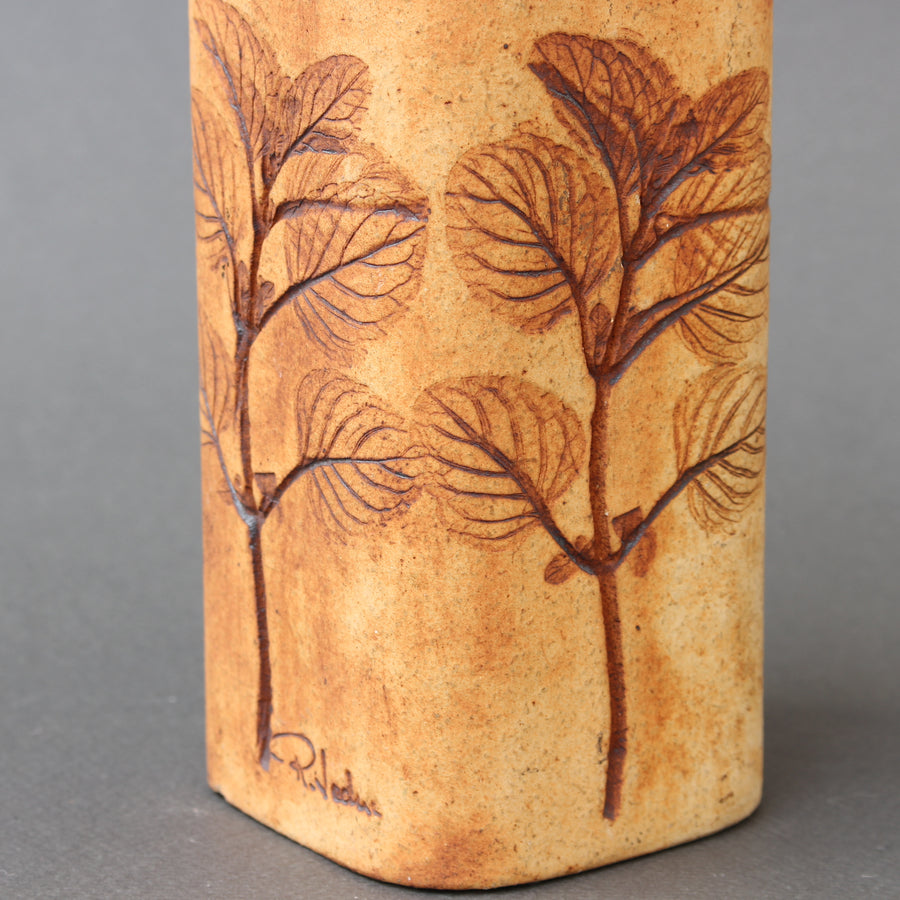 Vintage French Ceramic Vase by Raymonde Leduc (circa 1970s) - Small