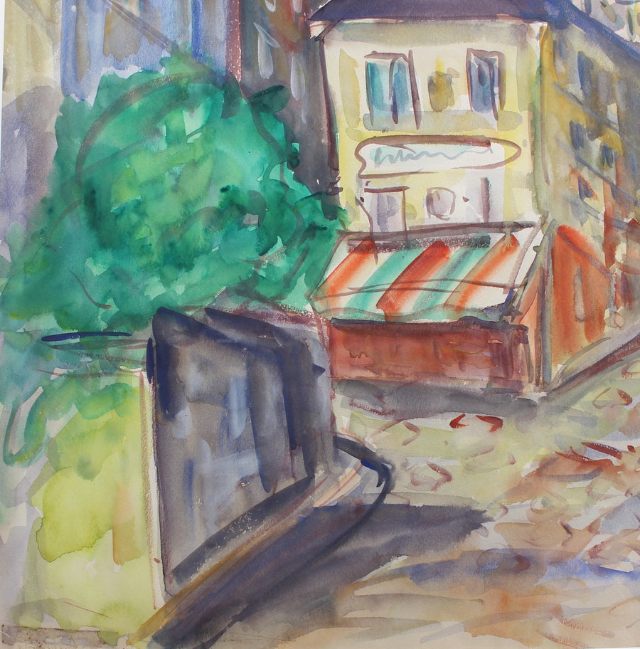 'Montmartre View from Rue Lepic' by Roland DuBuc (circa 1970s)
