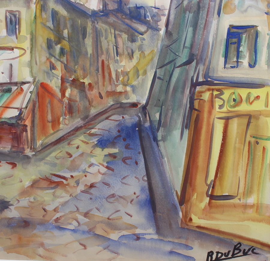 'Montmartre View from Rue Lepic' by Roland DuBuc (circa 1970s)