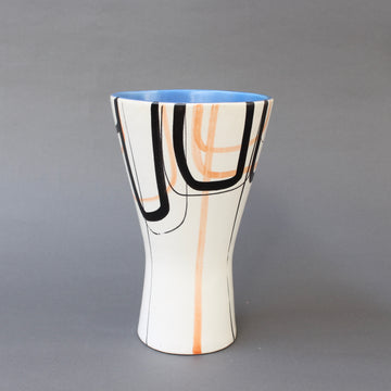 Vintage French Ceramic Vase by Roger Capron (circa 1950s)