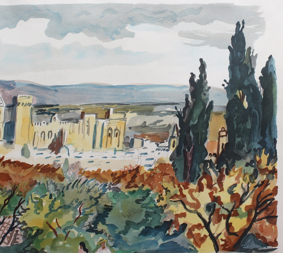 'View of Avignon' by Yves Brayer (circa 1960s)