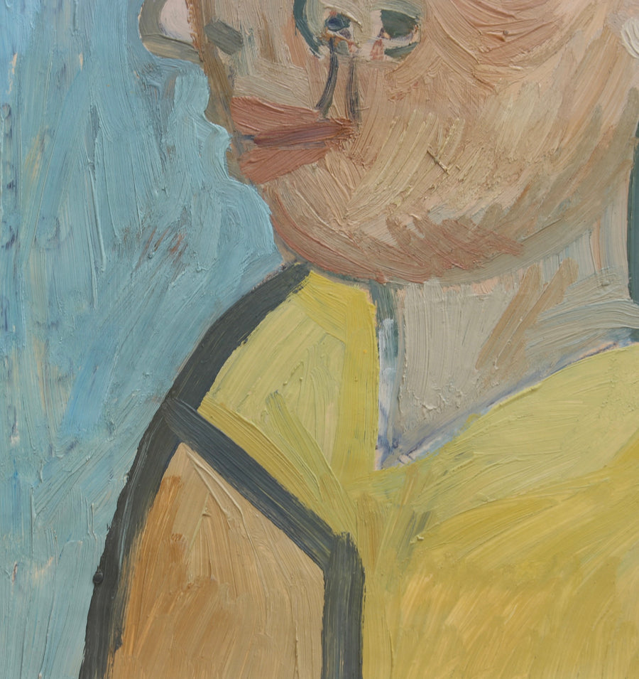 'Portrait of Woman in Yellow' by Raymond Debiève (circa 1970s)