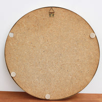 Mid-Century Italian Wall Mirror with Brass Frame (circa 1950s) - Small