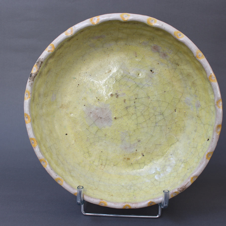 Vintage Italian Ceramic Bowl by Guido Gambone (circa 1930s)