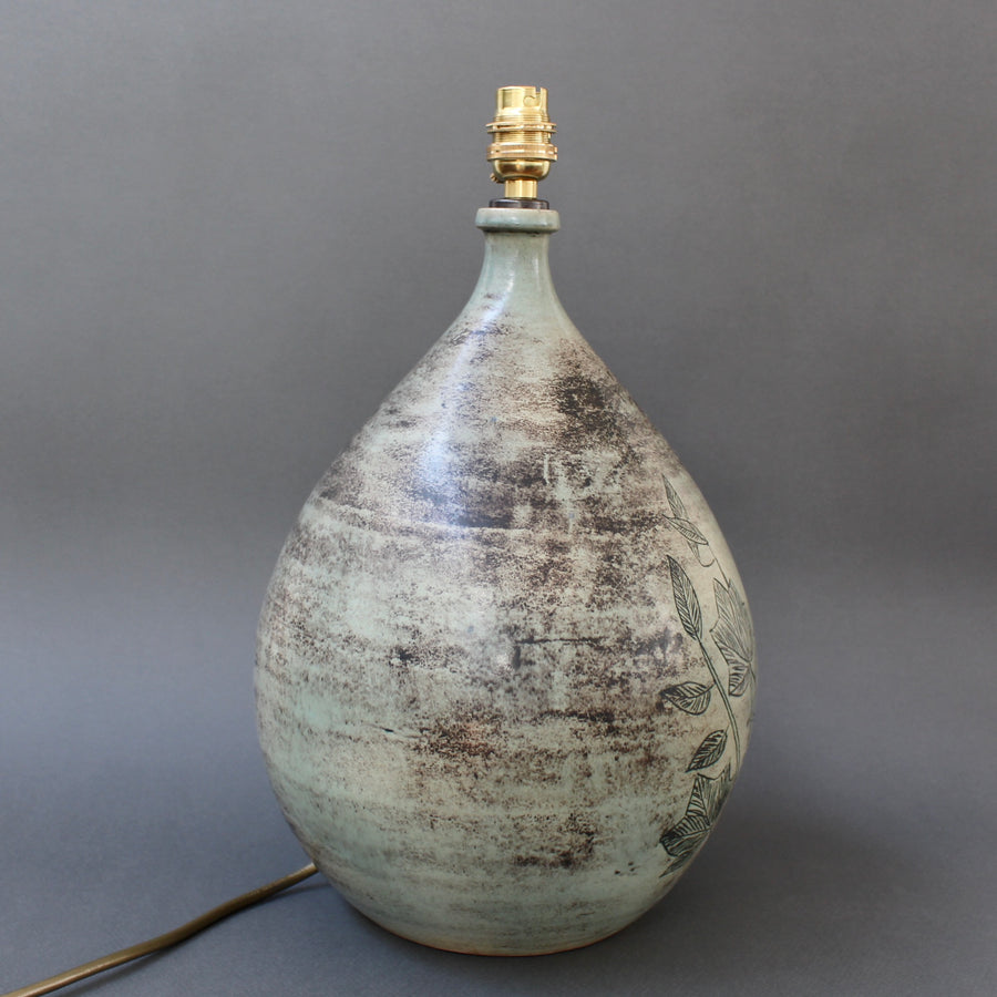 Vintage French Ceramic Table Lamp by Jacques Blin (circa 1950s)