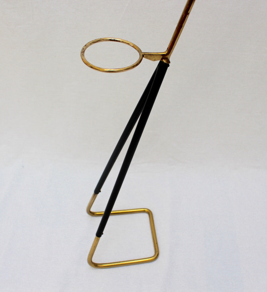 Mid-Century Brass Golf Club-Shaped Walking Stick Stand (c. 1950s)