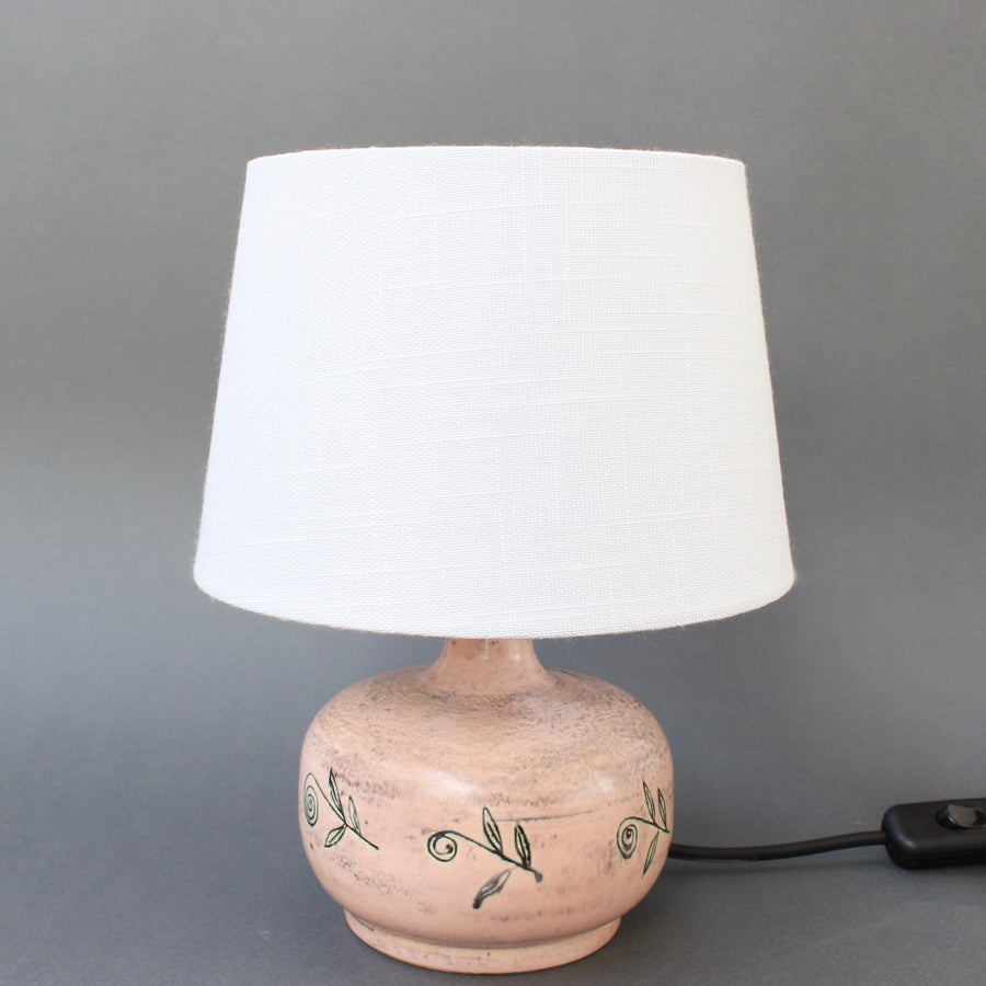 Mid-Century French Table Lamp with Leaf Motif by Jacques Blin (circa 1950s) - Small