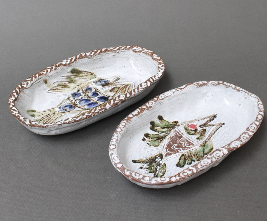 Pair of Small Vintage French Decorative Trays by Albert Thiry (circa 1970s)