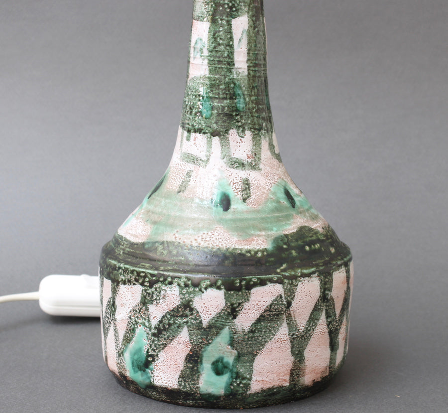 Mid-Century French Ceramic Table Lamp (circa 1960s)