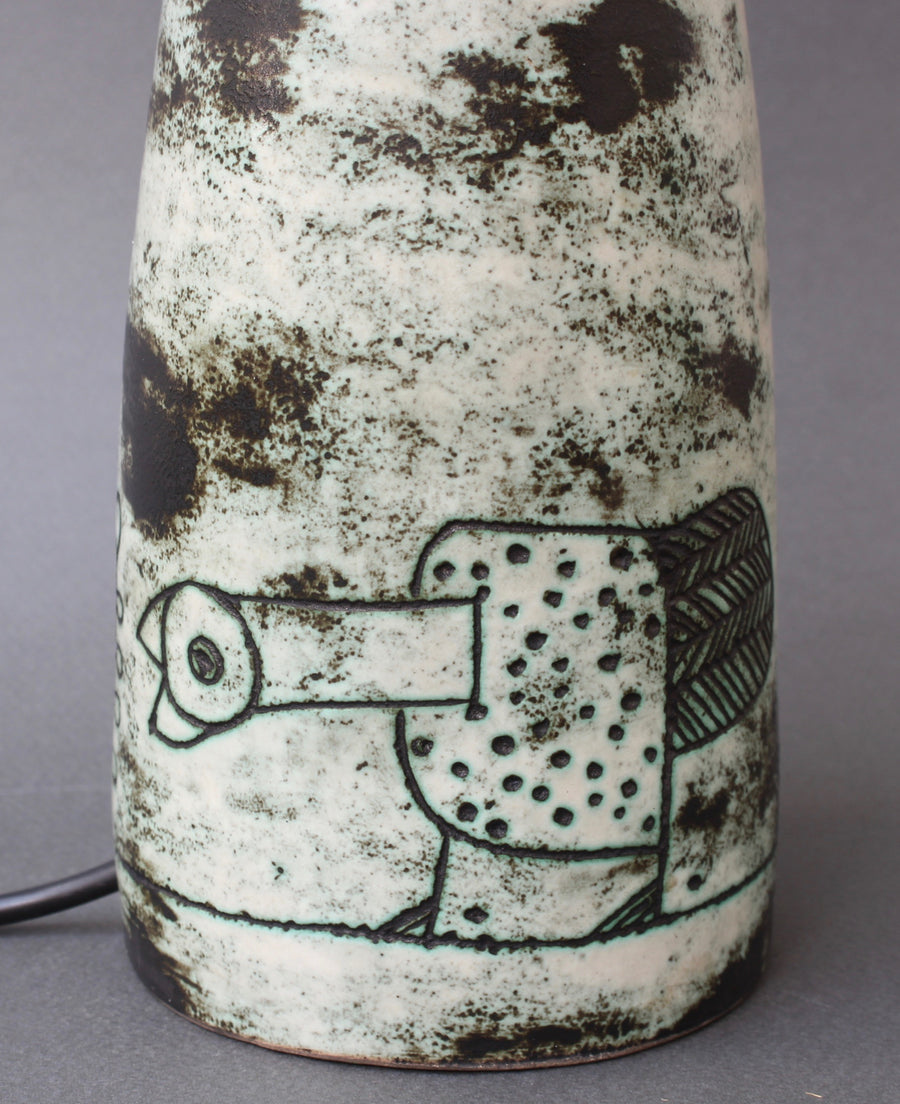 French Ceramic Lamp by Jacques Blin (circa 1950s)
