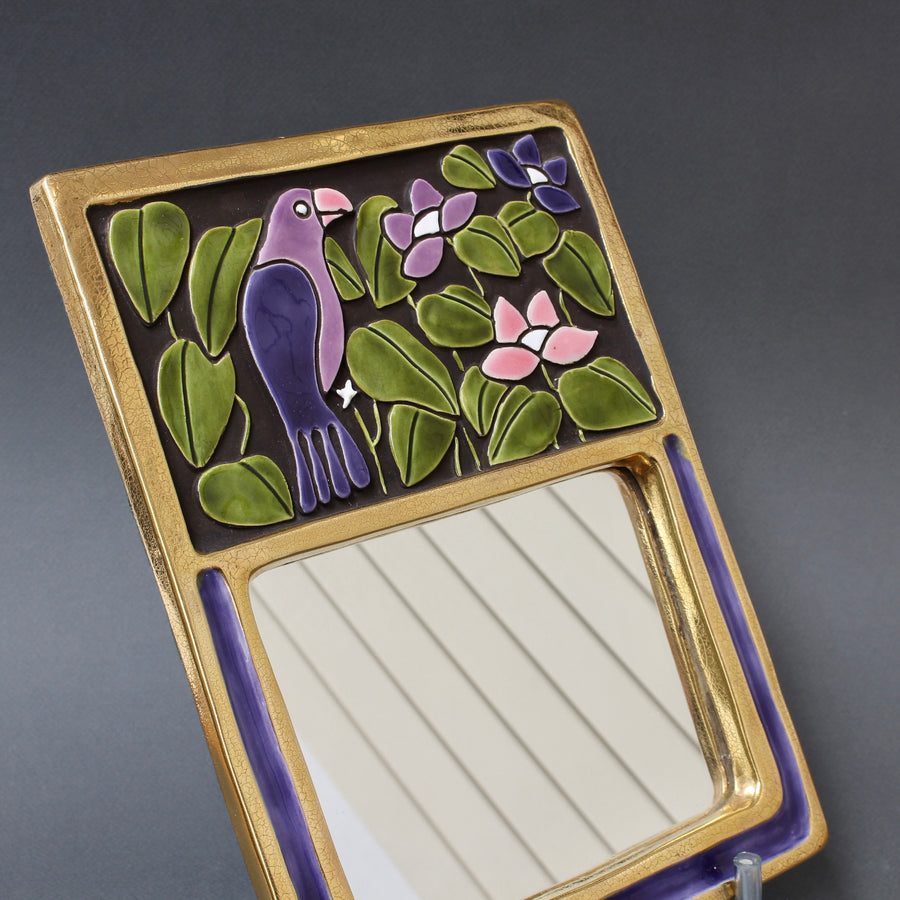 Mithe Espelt Work Ceramic Wall Mirror by Mithé Espelt (circa 1970s) – Bureau of Interior ...