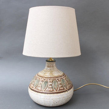 Mid-Century French Ceramic Table Lamp by Marcel Giraud (circa 1960s)