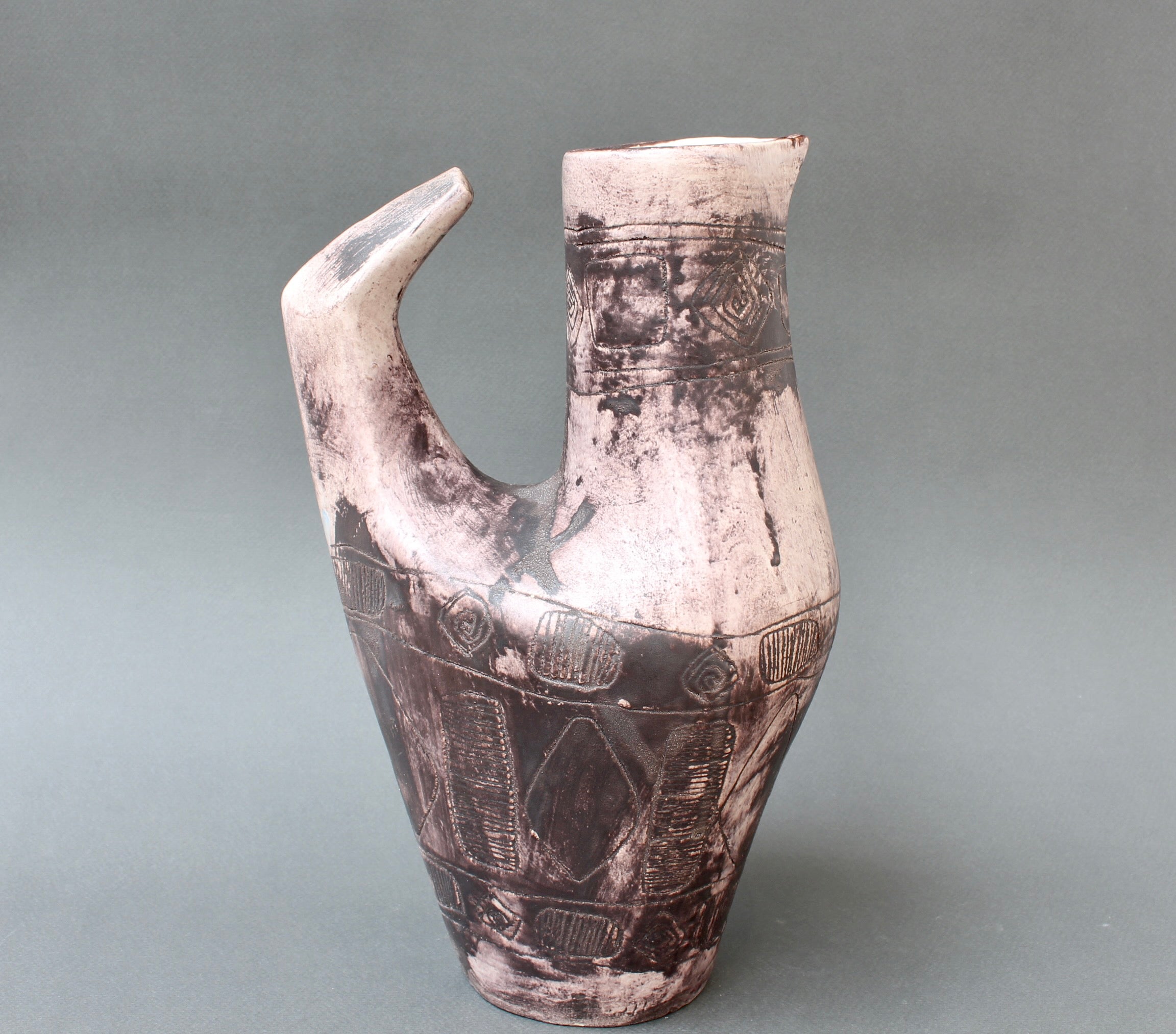レア Jacques Blin ceramic フランス /リュエラン ペリアン Jacques Blin, Vase in ceramic - JLF Antiquités