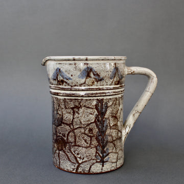 Vintage French Ceramic Pitcher by Gustave Reynaud, Le Mûrier (circa 1960s)