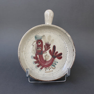 French Ceramic Decorative Serving Dish by Gustave Reynaud, Le Mûrier (circa 1960s)