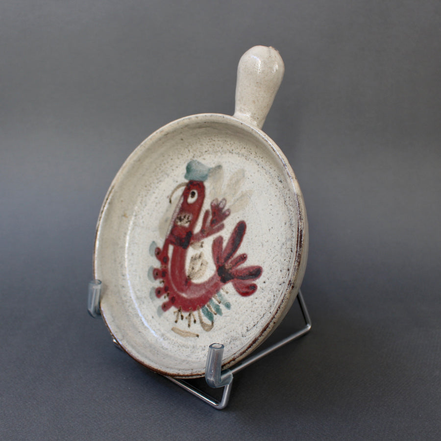 French Ceramic Decorative Serving Dish by Gustave Reynaud, Le Mûrier (circa 1960s)