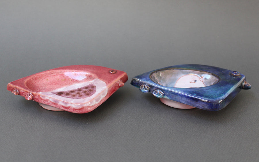 Pair of Small Ceramic Vide-Poches by Cloutier Brothers (circa 1970s)