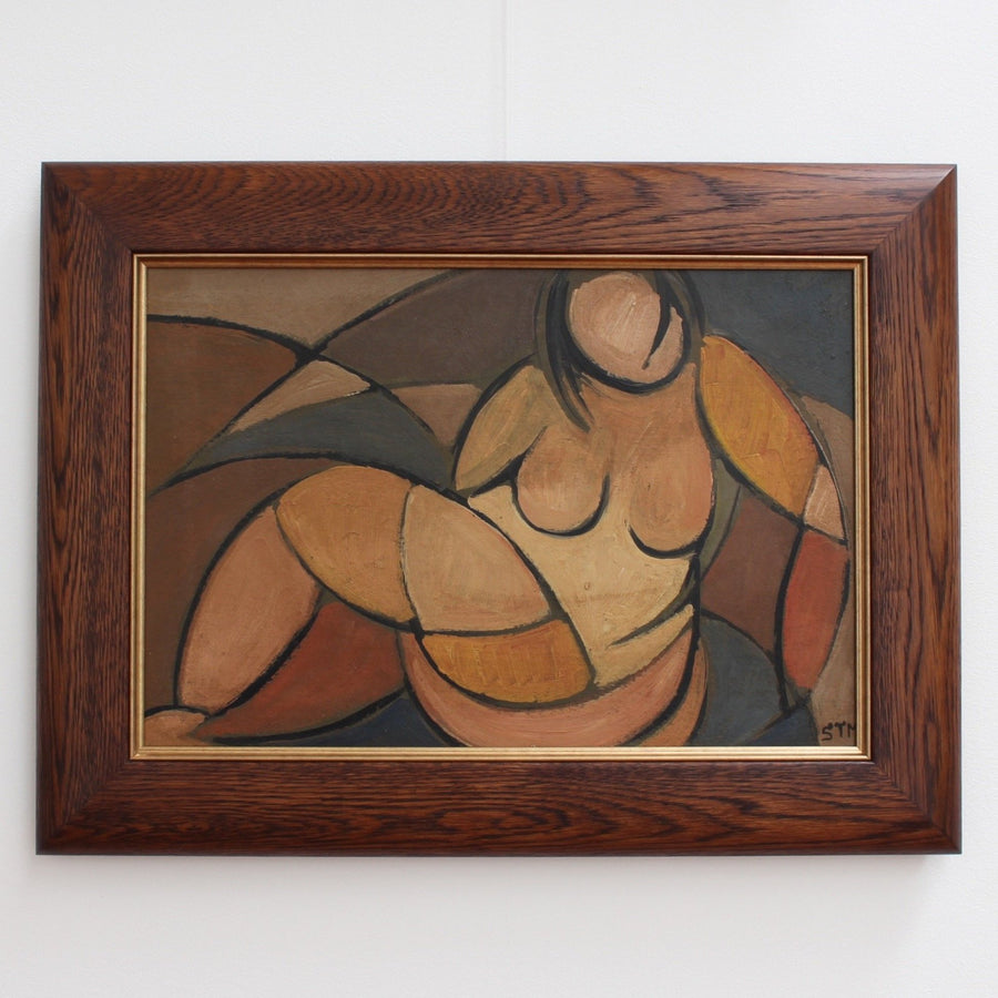 'Portrait of Reclining Woman' by STM (Circa 1950s)