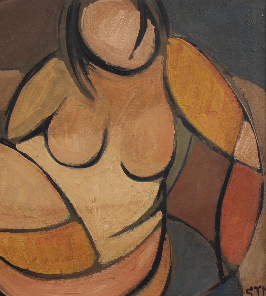 'Portrait of Reclining Woman' by STM (Circa 1950s)