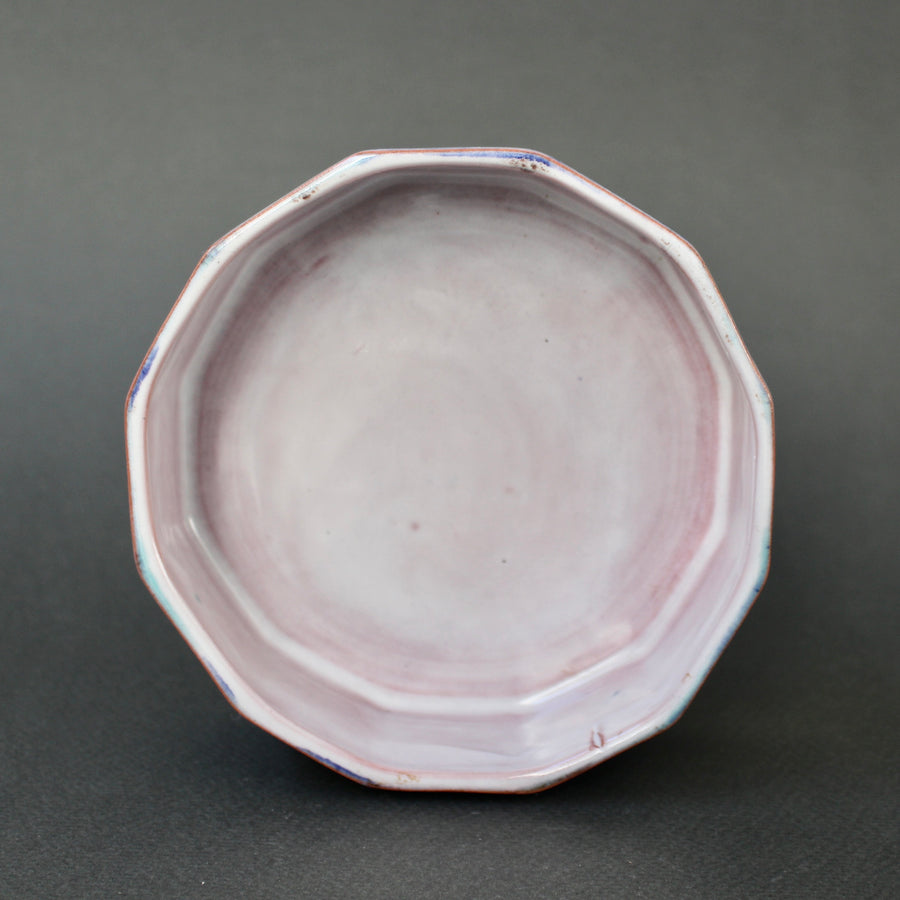 French Ceramic Decorative Bowl by the Brothers Cloutier (circa 1970s)