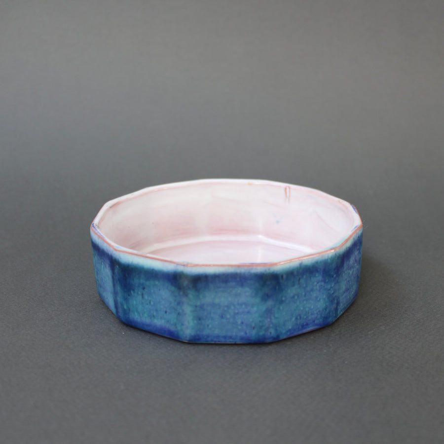 French Ceramic Decorative Bowl by the Brothers Cloutier (circa 1970s)