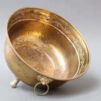 Vintage French 3-Legged Brass Champagne Ice Bucket (circa 1960s)
