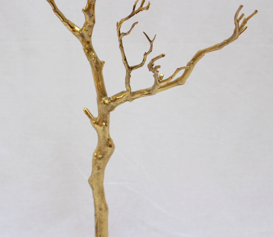 Large Brass and Agate Decorative Tree / Jewellery Display Tree