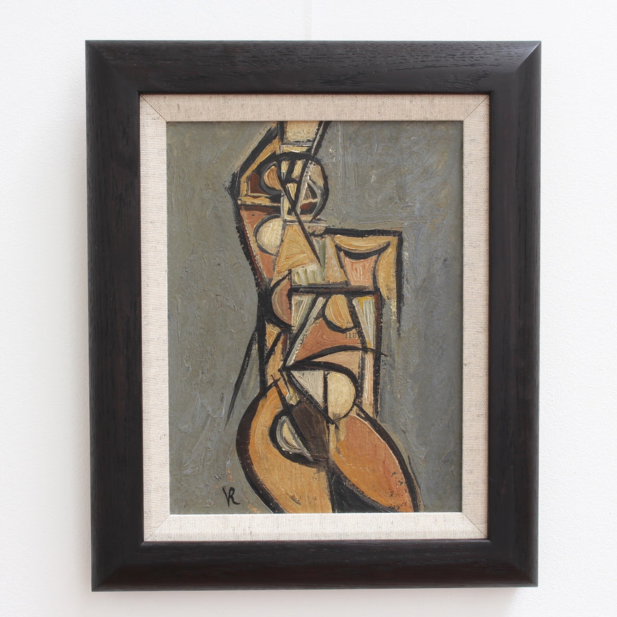 'Portrait of a Posing Nude' by V.R. (Circa 1940s - 1950s)