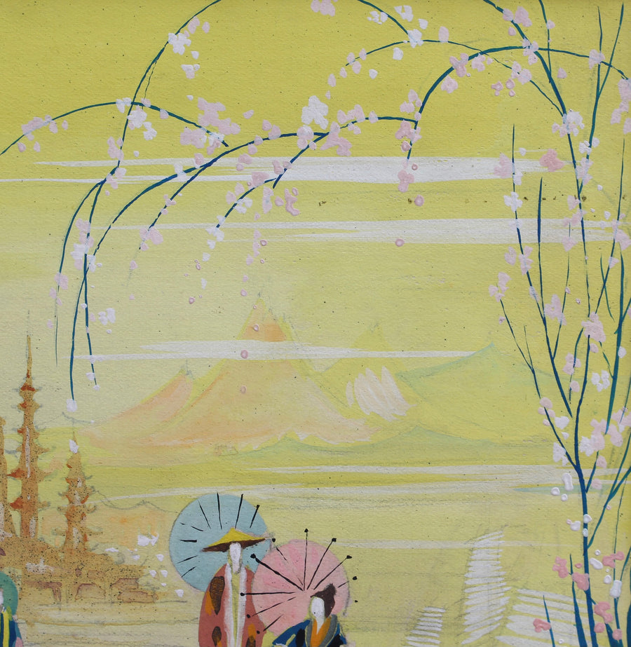 'Cherry Blossoms in Japan', French School (Mid 20th Century)