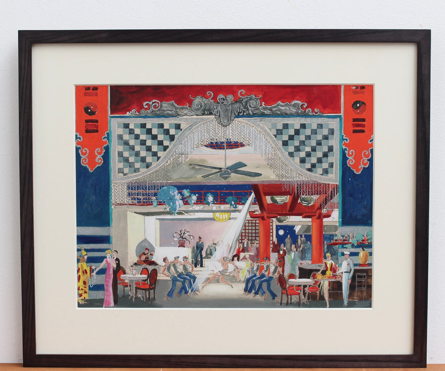 'Cabaret in an Asian Banquet Hall', French School (20th Century)