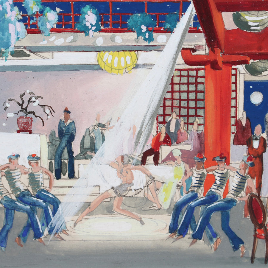 'Cabaret in an Asian Banquet Hall', French School (20th Century)