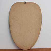 Mid-Century Italian Wall Mirror with Brass Frame (Circa 1950s)